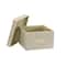Household Essentials Fabric Storage Bin with Lid, 2ct.